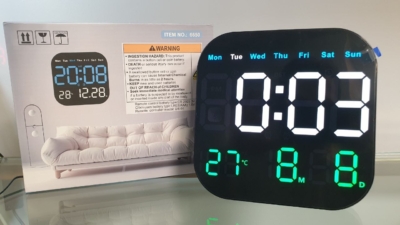 ساعت دیجیتال سایز بزرگ(قابل نصب دیواری)